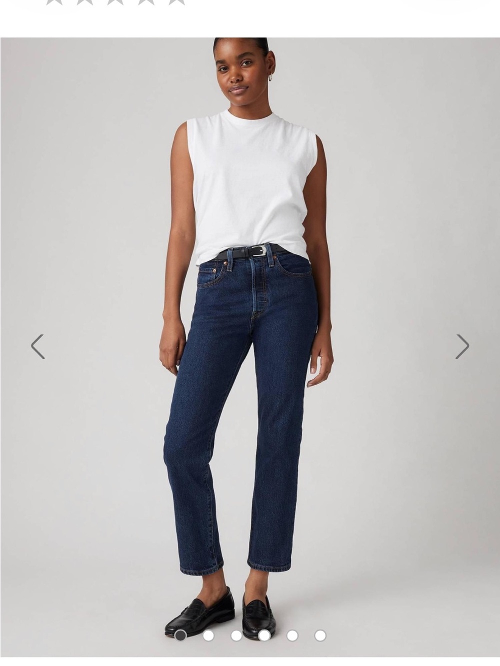 Levi's 501 Original Crop Straight Leg Jeans